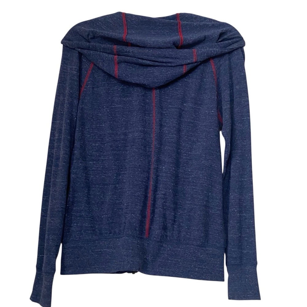 Nike Women's Blue Hoodie with Red Accents Sz M - Picture 2 of 14
